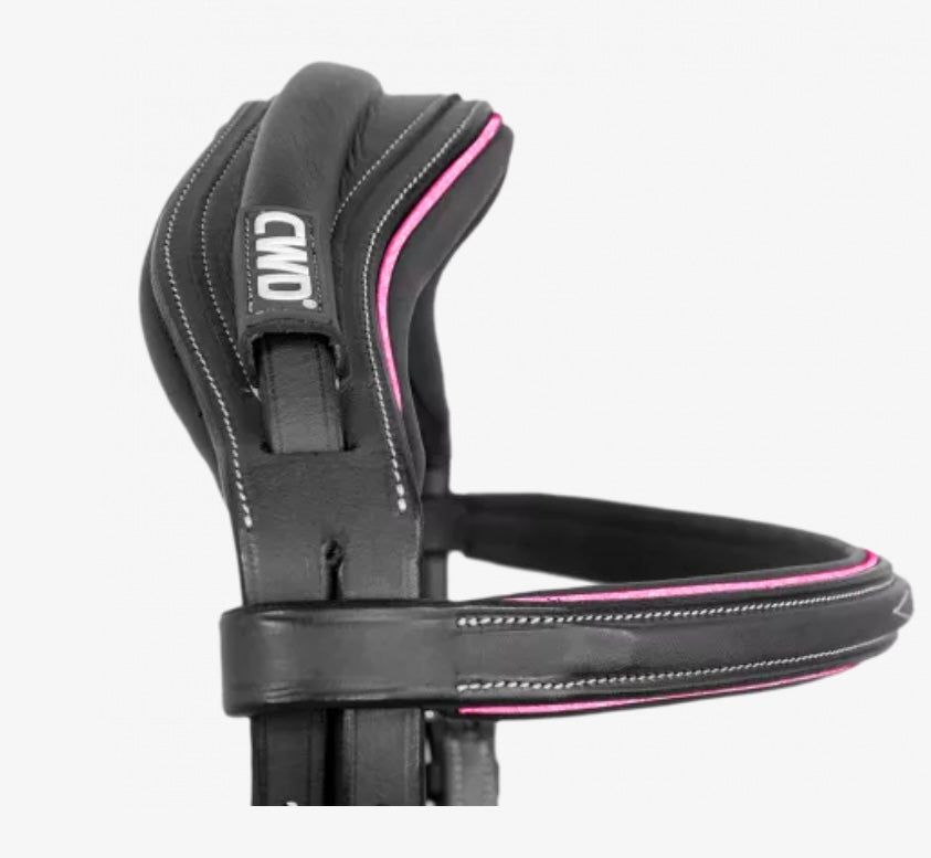 CWD Sport Colour Bridle - French Noseband - Black