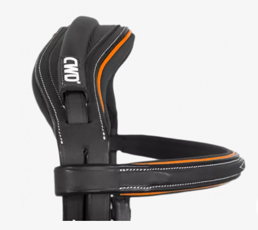 CWD Sport Colour Bridle - French Noseband - Black