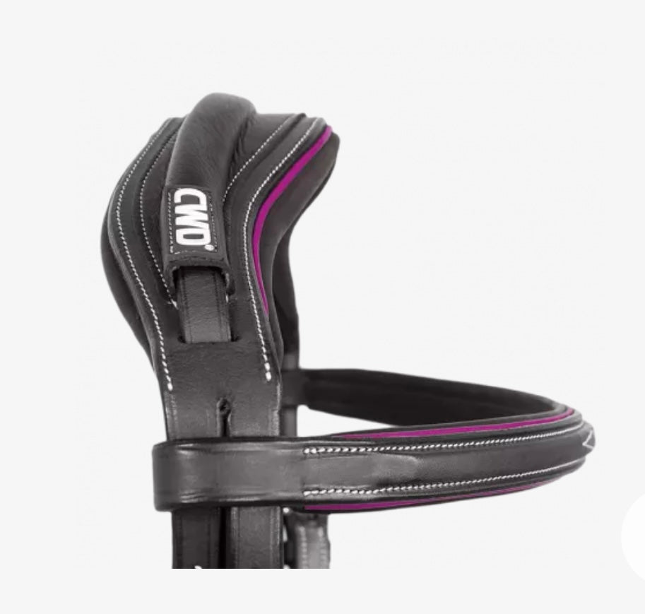 CWD Sport Colour Bridle - French Noseband - Black