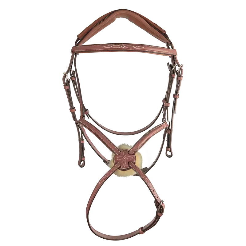 CWD BR09 Anatomical Bridle Fancy Stitching