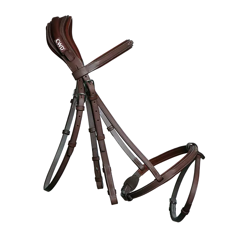 CWD BR09 Anatomical Bridle Fancy Stitching