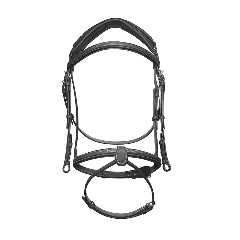 CWD BR09 Anatomical Bridle Fancy Stitching