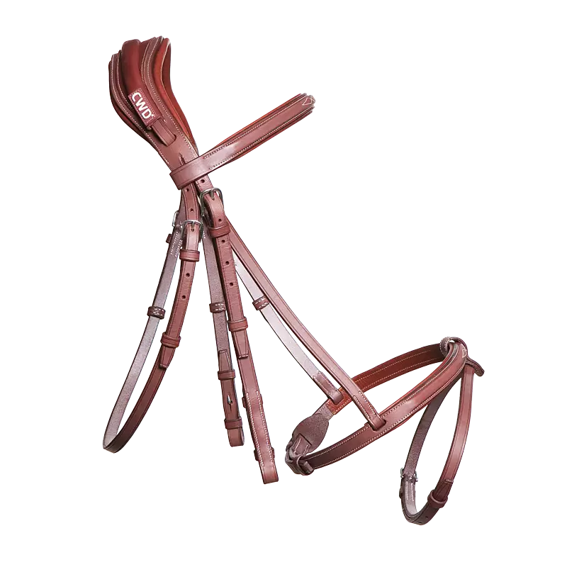 CWD BR09 Anatomical Bridle Fancy Stitching